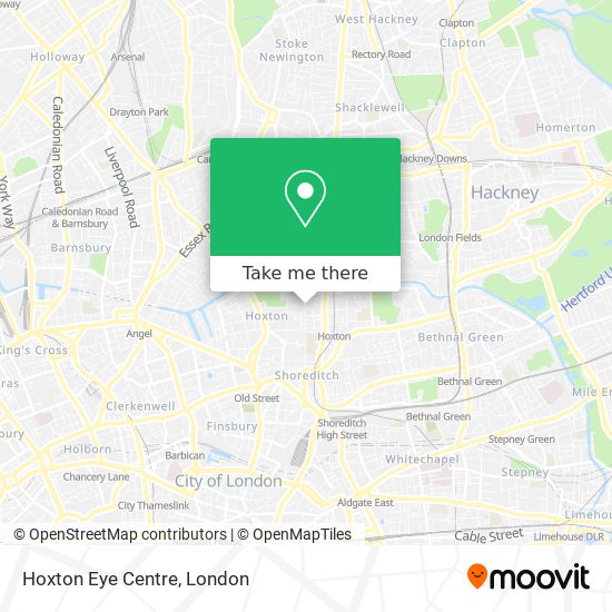 Hoxton Eye Centre map