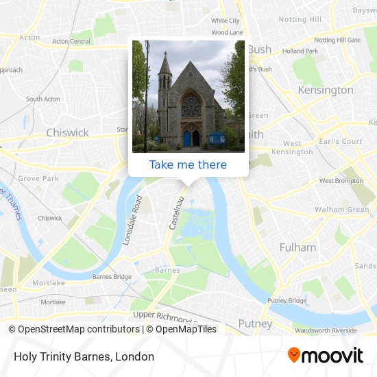 Holy Trinity Barnes map