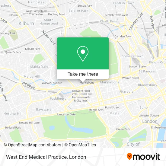 West End Medical Practice map
