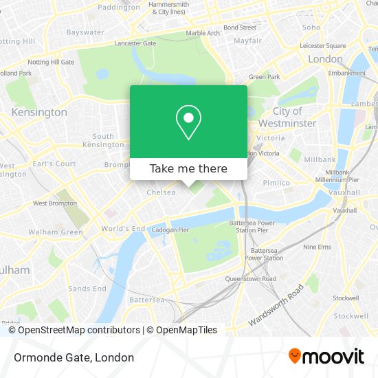 Ormonde Gate map