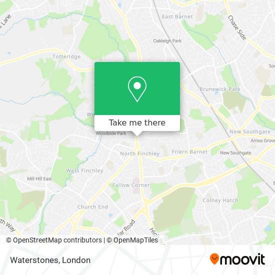 Waterstones map