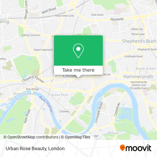 Urban Rose Beauty map