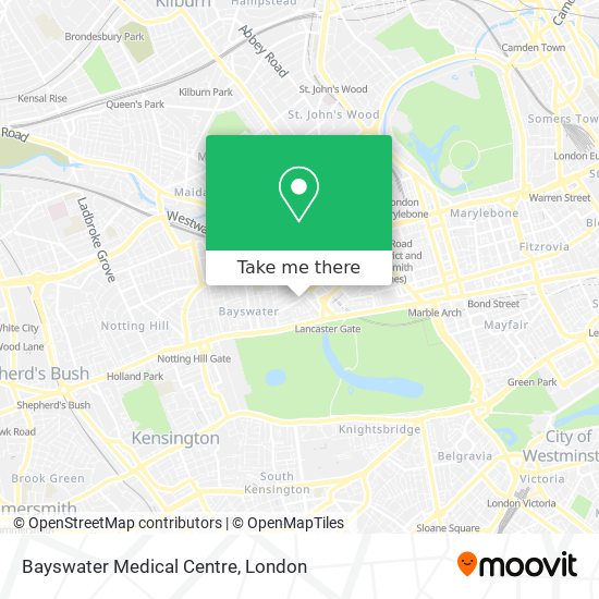 Bayswater Medical Centre map