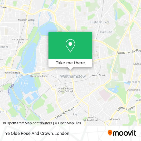 Ye Olde Rose And Crown map