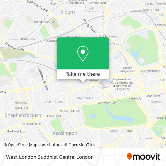 West London Buddhist Centre map