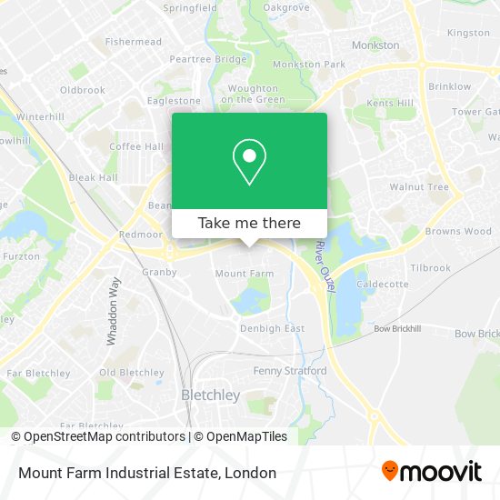 Mount Farm Industrial Estate map