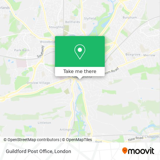 Guildford Post Office map