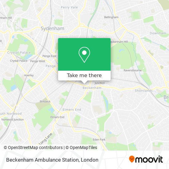 Beckenham Ambulance Station map