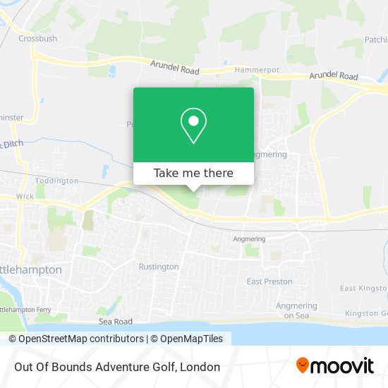 Out Of Bounds Adventure Golf map