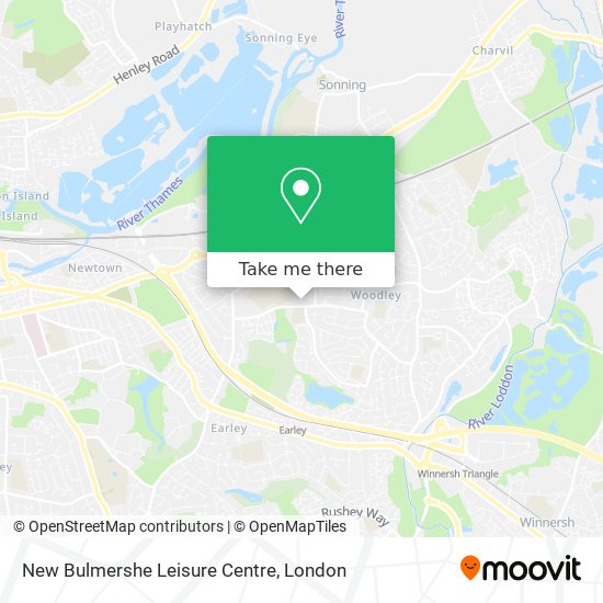 New Bulmershe Leisure Centre map