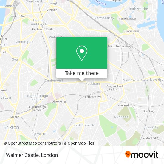 Walmer Castle map