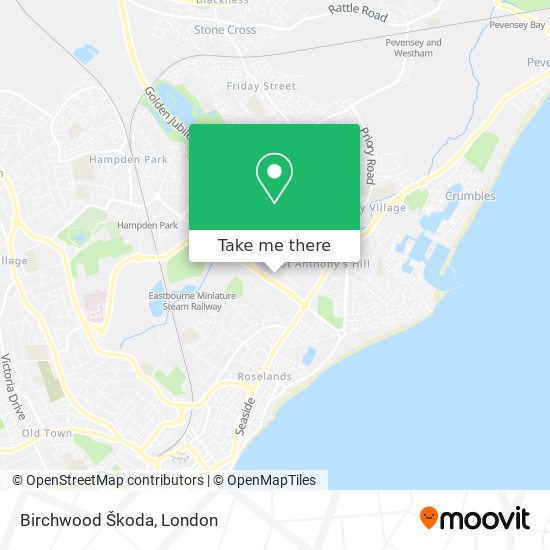 Birchwood Škoda map