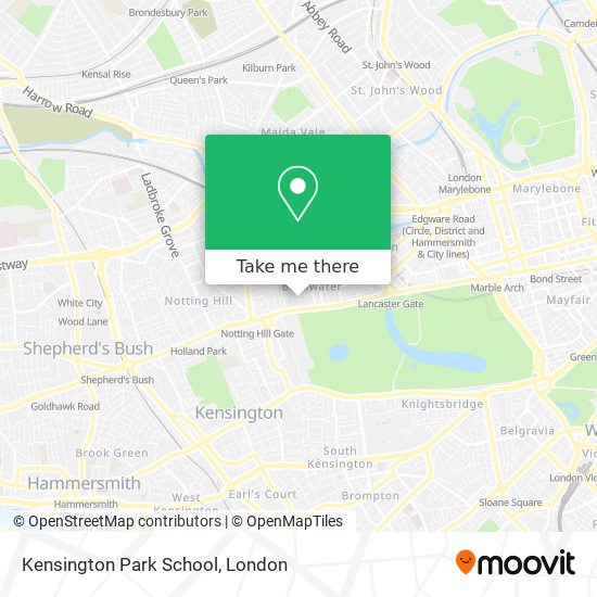 Kensington Park School map