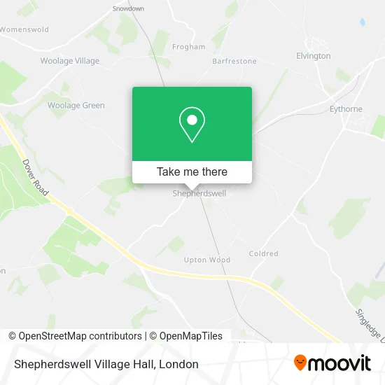 Shepherdswell Village Hall map