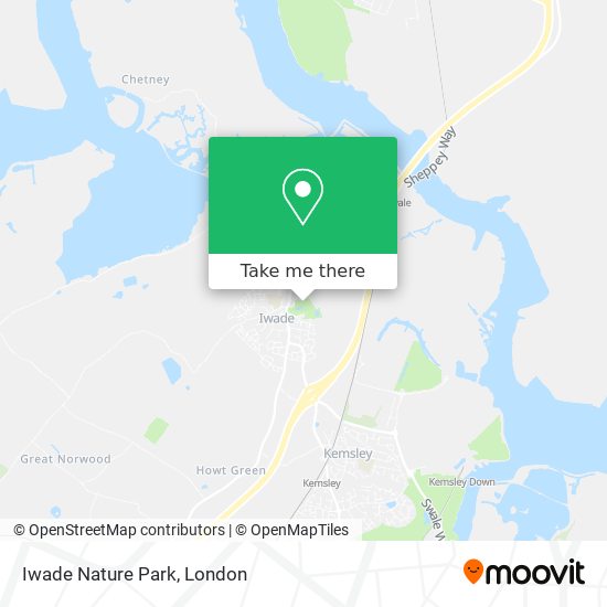 Iwade Nature Park map