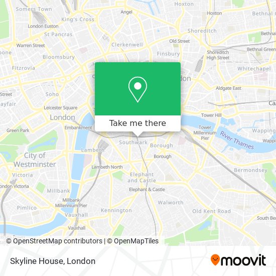 Skyline House map