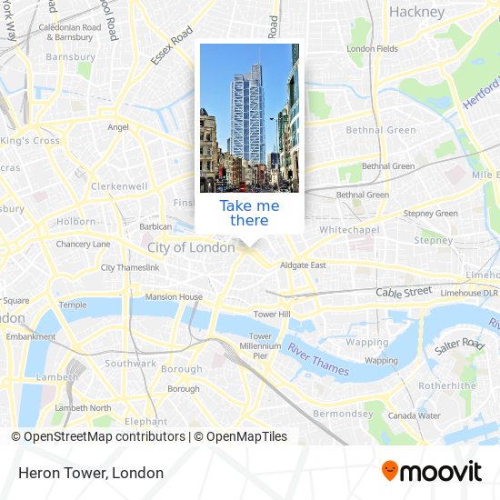 Heron Tower map