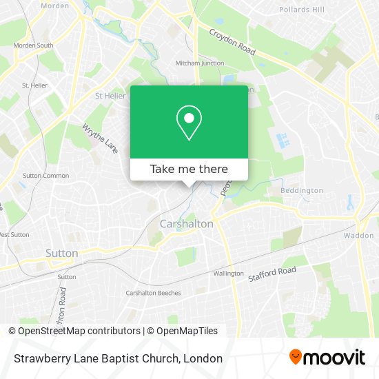 Strawberry Lane Baptist Church map