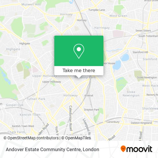 Andover Estate Community Centre map