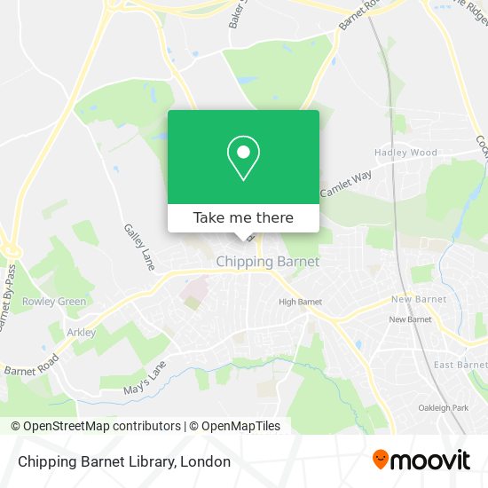Chipping Barnet Library map