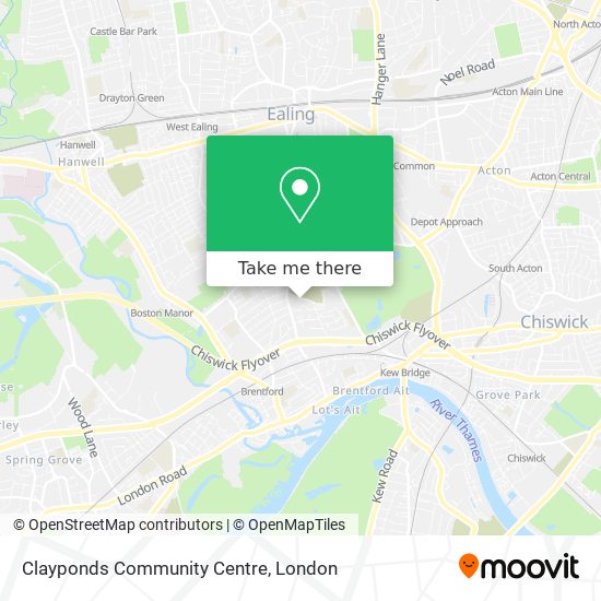 Clayponds Community Centre map