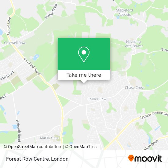 Forest Row Centre map