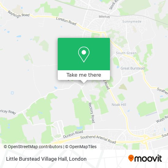 Little Burstead Village Hall map