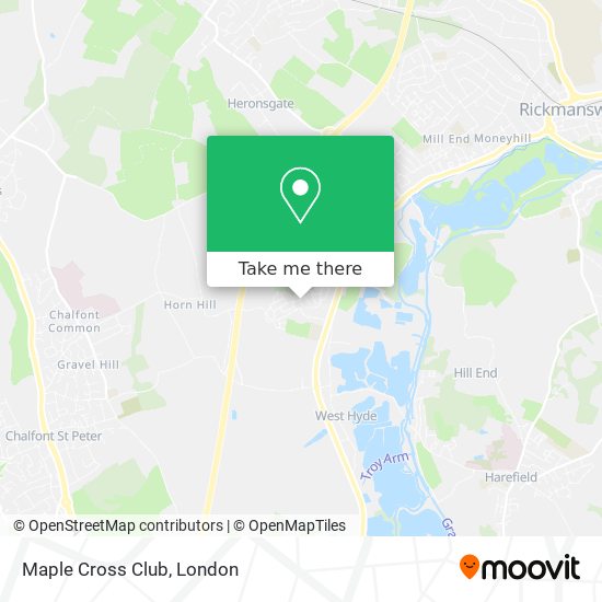 Maple Cross Club map
