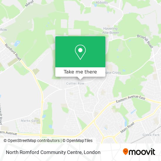 North Romford Community Centre map