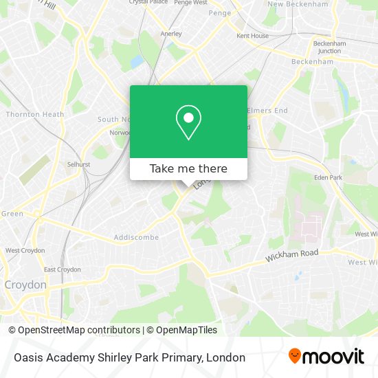 Oasis Academy Shirley Park Primary map