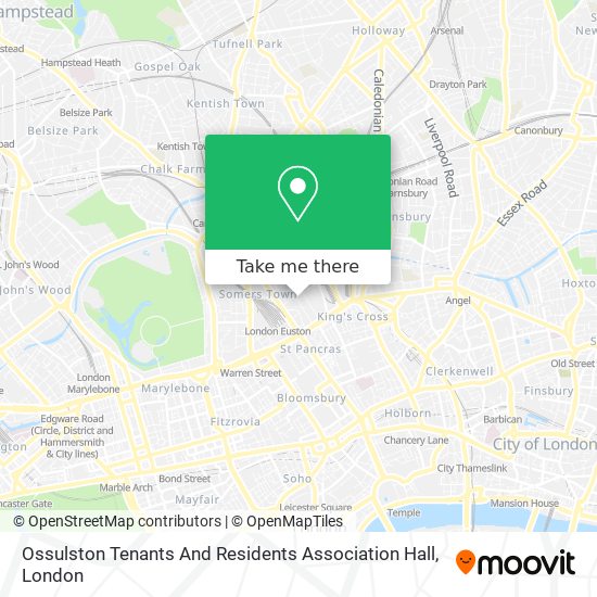 Ossulston Tenants And Residents Association Hall map
