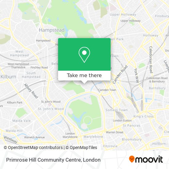 Primrose Hill London Map How To Get To Primrose Hill Community Centre In London By Bus, Tube Or  Train?