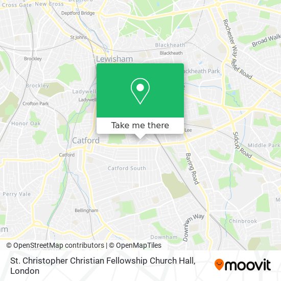 St. Christopher Christian Fellowship Church Hall map