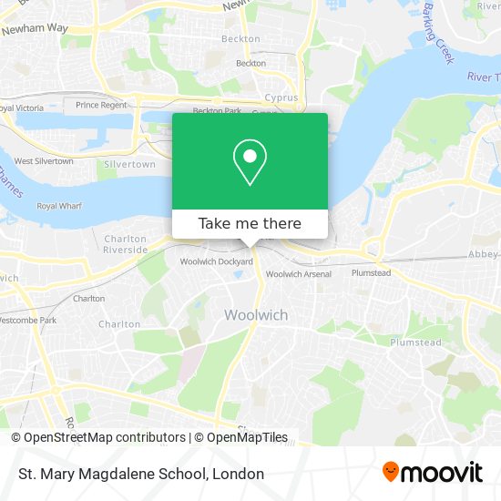 St. Mary Magdalene School map