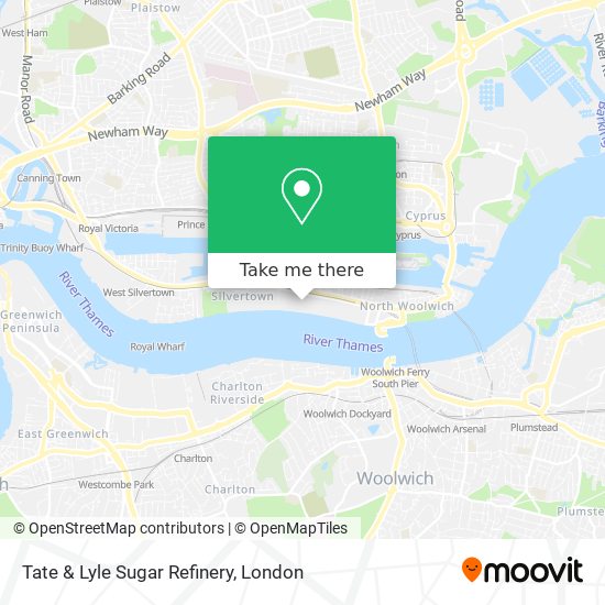 Tate & Lyle Sugar Refinery map