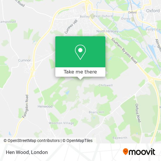 Hen Wood map