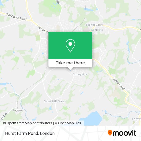 Hurst Farm Pond map