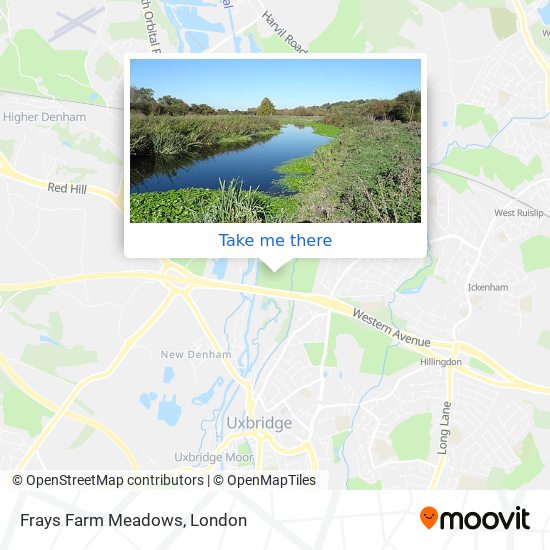 Frays Farm Meadows map