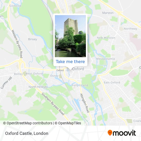 Oxford Castle map