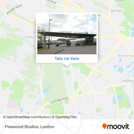 Pinewood Studios map