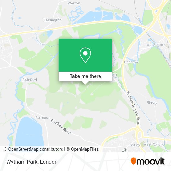 Wytham Park map