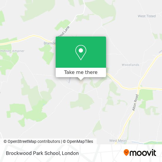 Brockwood Park School map