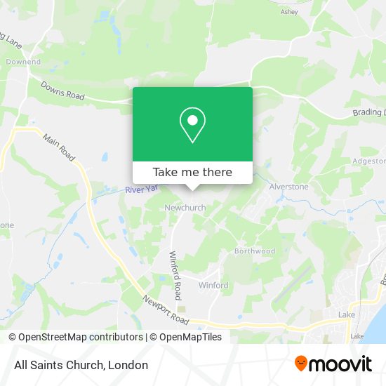 All Saints Church map