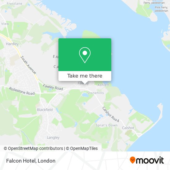 Falcon Hotel map