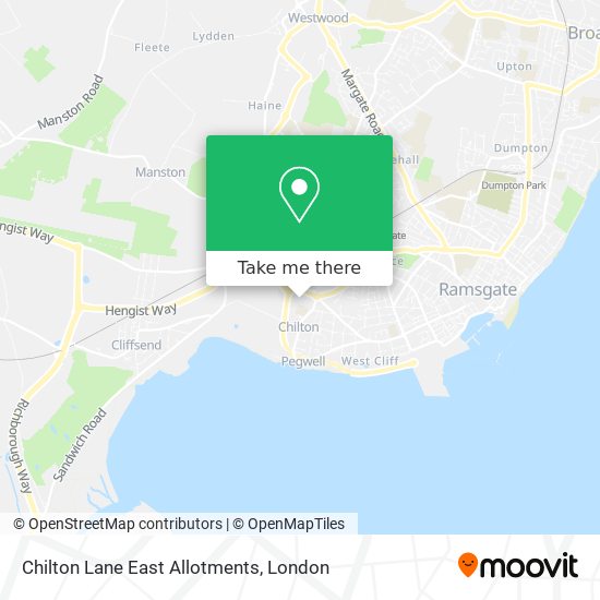 Chilton Lane East Allotments map