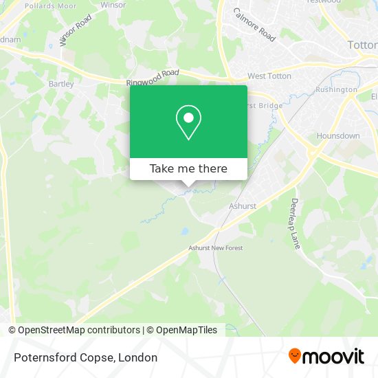 Poternsford Copse map