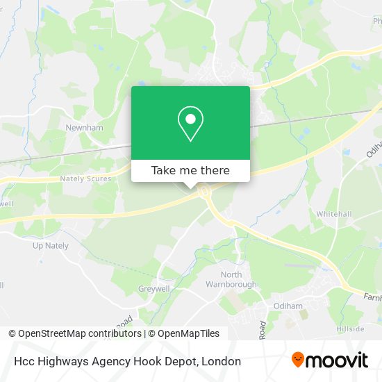 Hcc Highways Agency Hook Depot map
