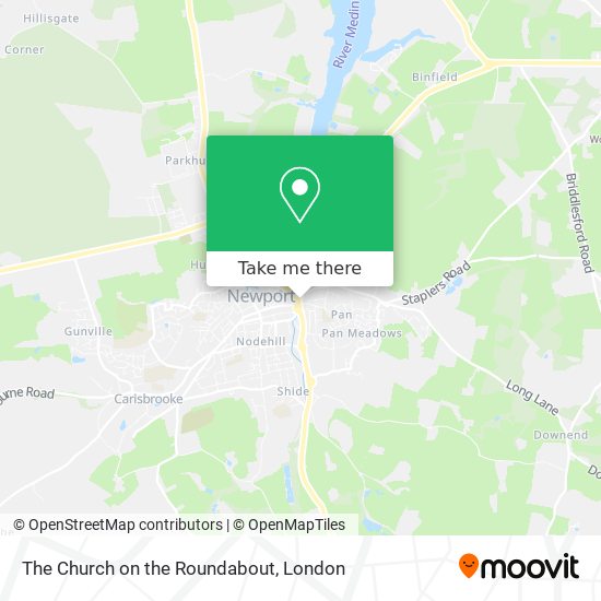 The Church on the Roundabout map