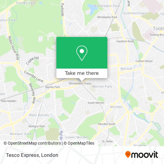 Tesco Express map