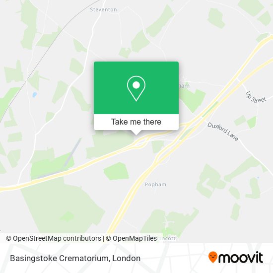 Basingstoke Crematorium map